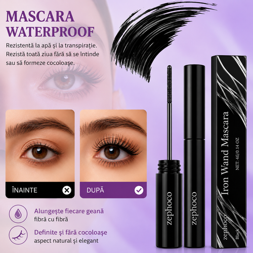 Mascara Waterproof – Gene cu Efect de Laminare